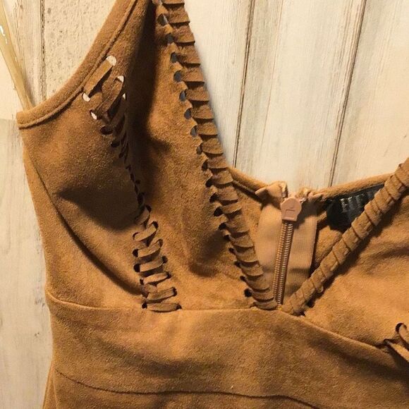 Suede look dress by Hera size small - Picture 3 of 6